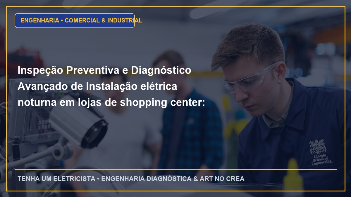 Inspeção Preventiva e Diagnóstico Avançado de Instalação elétrica noturna em lojas de shopping center: requisitos de aprovação