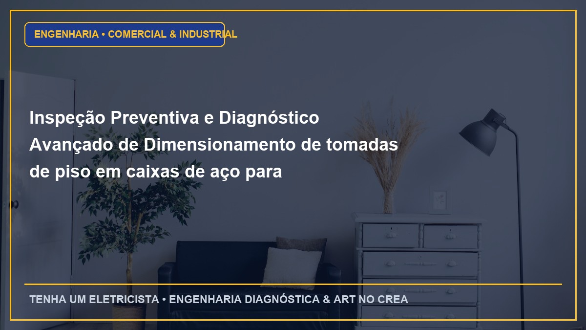 Inspeção Preventiva e Diagnóstico Avançado de Dimensionamento de tomadas de piso em caixas de aço para escritórios corporativos
