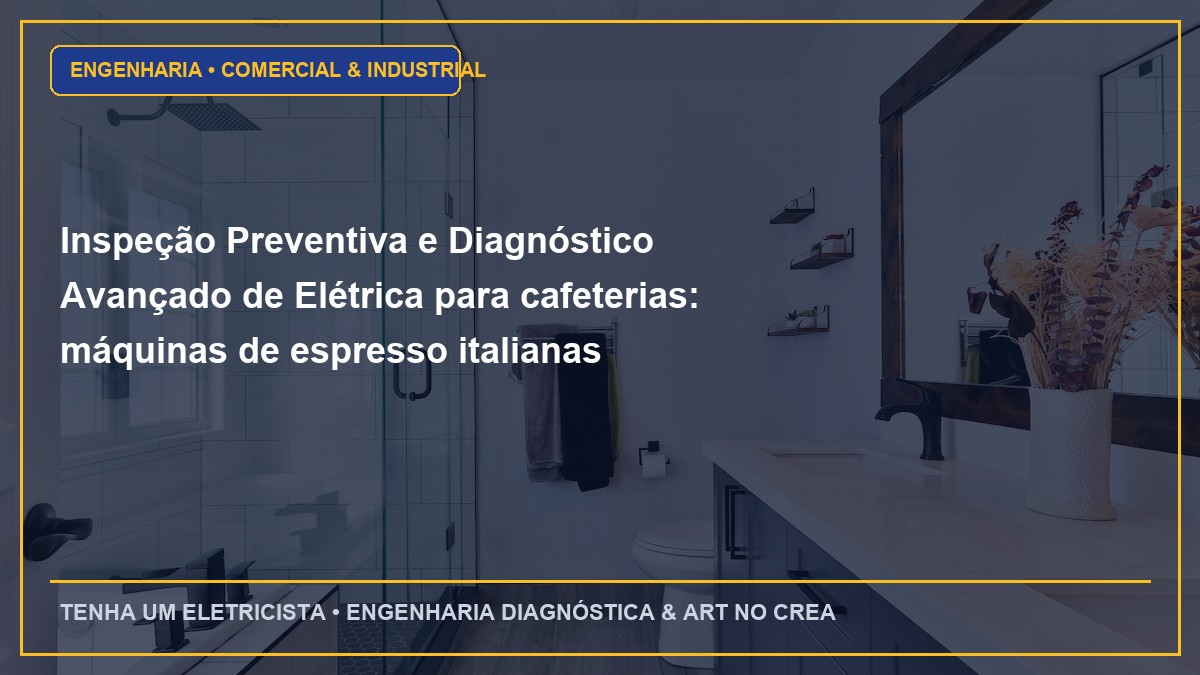 Inspeção Preventiva e Diagnóstico Avançado de Elétrica para cafeterias: máquinas de espresso italianas trifásicas de alta pressão