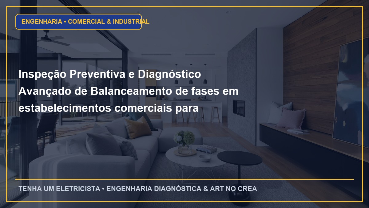 Inspeção Preventiva e Diagnóstico Avançado de Balanceamento de fases em estabelecimentos comerciais para evitar multas de demanda