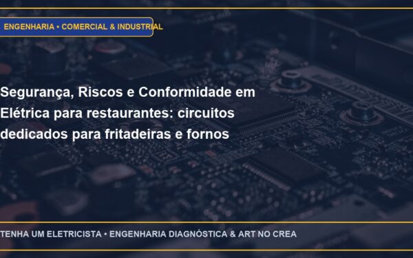 Segurança, Riscos e Conformidade em Elétrica para restaurantes: circuitos dedicados para fritadeiras e fornos combinados