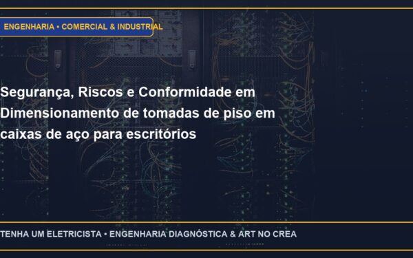 Segurança, Riscos e Conformidade em Dimensionamento de tomadas de piso em caixas de aço para escritórios corporativos
