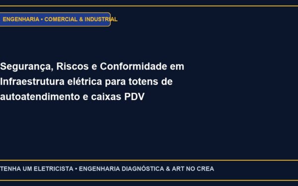 Segurança, Riscos e Conformidade em Infraestrutura elétrica para totens de autoatendimento e caixas PDV