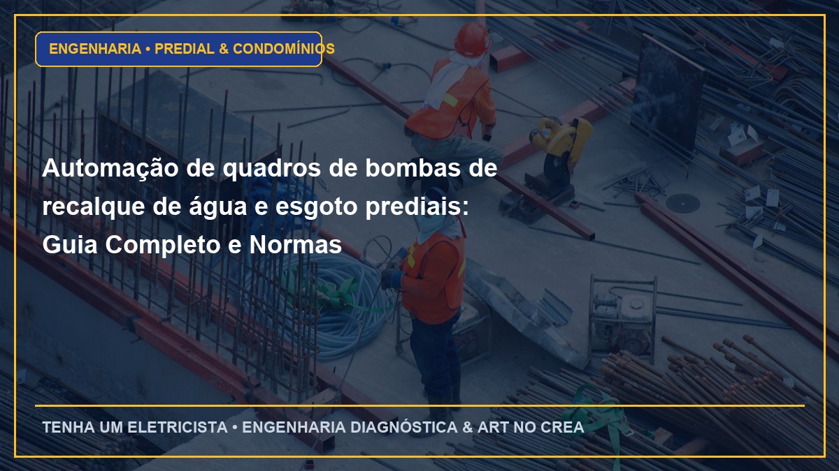 Automação de quadros de bombas de recalque de água e esgoto prediais: Guia Completo e Normas