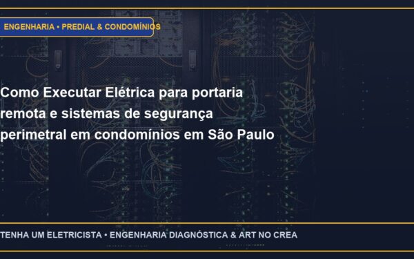 Como Executar Elétrica para portaria remota e sistemas de segurança perimetral em condomínios em São Paulo