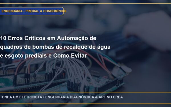 10 Erros Críticos em Automação de quadros de bombas de recalque de água e esgoto prediais e Como Evitar