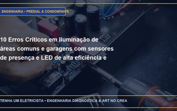 10 Erros Críticos em Iluminação de áreas comuns e garagens com sensores de presença e LED de alta eficiência e Como Evitar