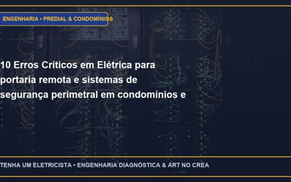 10 Erros Críticos em Elétrica para portaria remota e sistemas de segurança perimetral em condomínios e Como Evitar
