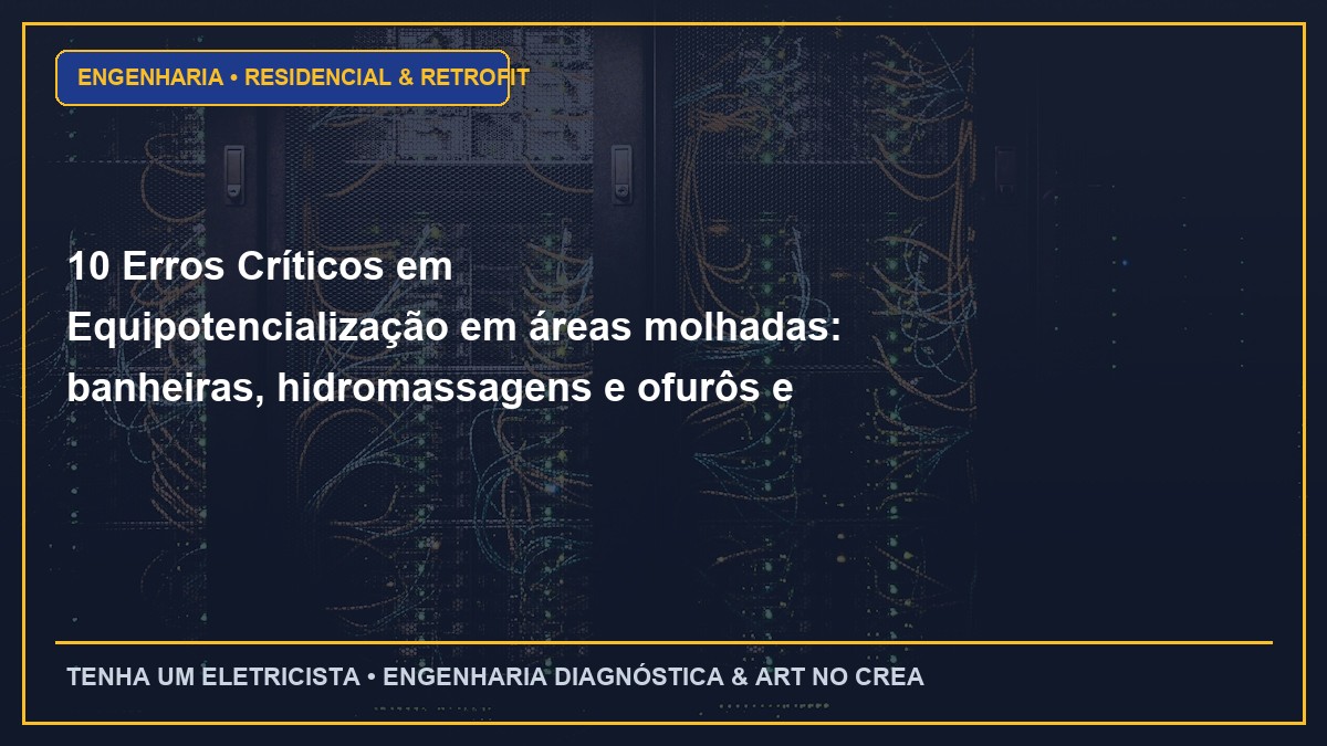 10 Erros Críticos em Equipotencialização em áreas molhadas: banheiras, hidromassagens e ofurôs e Como Evitar