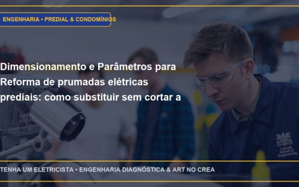 Dimensionamento e Parâmetros para Reforma de prumadas elétricas prediais: como substituir sem cortar a luz dos moradores