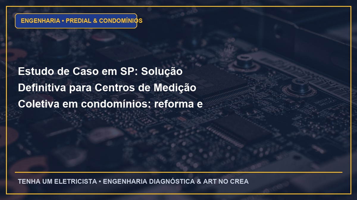 Estudo de Caso em SP: Solução Definitiva para Centros de Medição Coletiva em condomínios: reforma e adequação às normas Enel