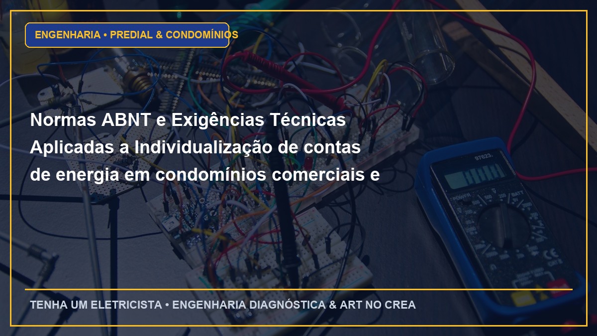Normas ABNT e Exigências Técnicas Aplicadas a Individualização de contas de energia em condomínios comerciais e galerias