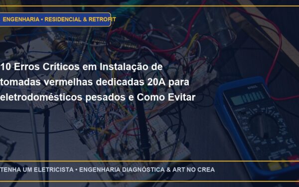 10 Erros Críticos em Instalação de tomadas vermelhas dedicadas 20A para eletrodomésticos pesados e Como Evitar