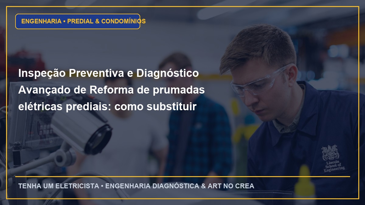 Inspeção Preventiva e Diagnóstico Avançado de Reforma de prumadas elétricas prediais: como substituir sem cortar a luz dos moradores