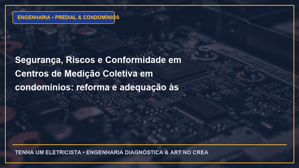 Segurança, Riscos e Conformidade em Centros de Medição Coletiva em condomínios: reforma e adequação às normas Enel