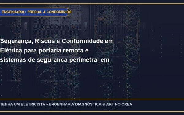 Segurança, Riscos e Conformidade em Elétrica para portaria remota e sistemas de segurança perimetral em condomínios