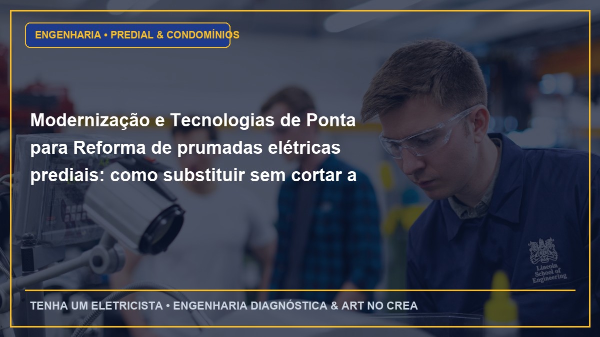 Modernização e Tecnologias de Ponta para Reforma de prumadas elétricas prediais: como substituir sem cortar a luz dos moradores