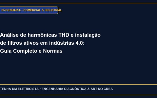 Análise de harmônicas THD e instalação de filtros ativos em indústrias 4.0: Guia Completo e Normas