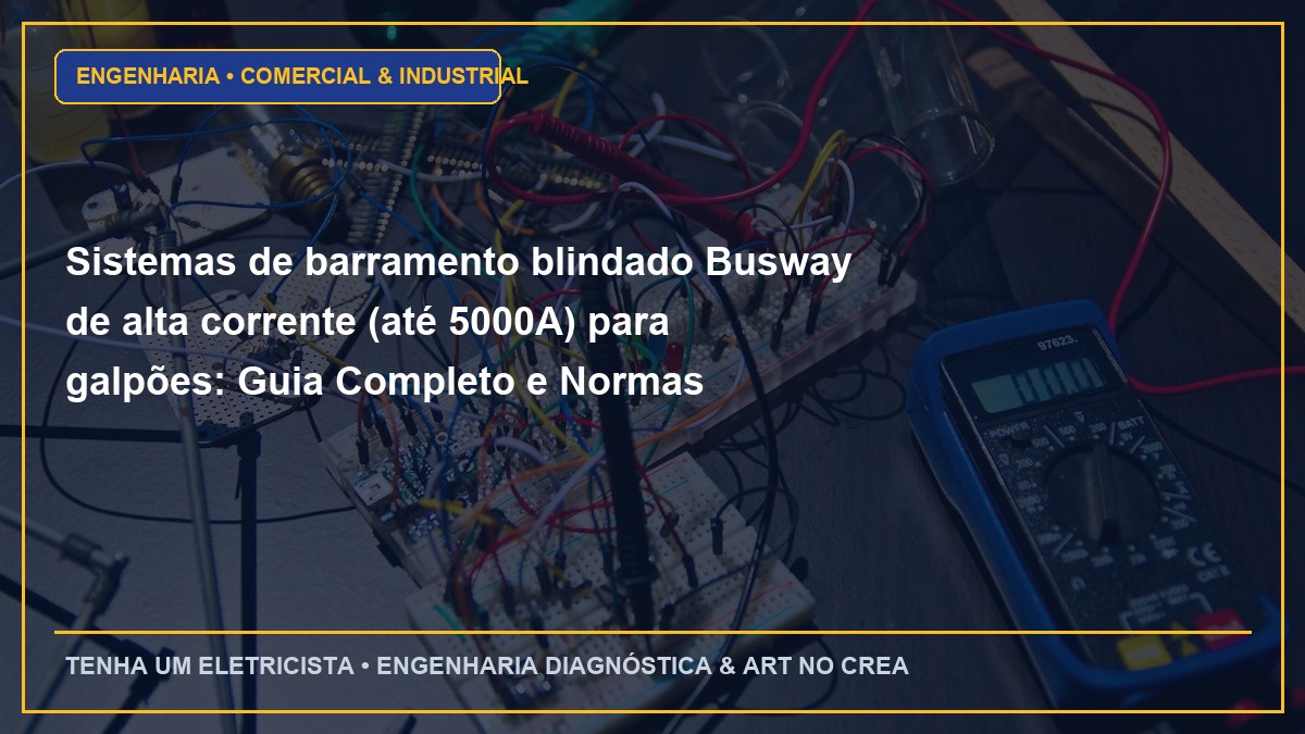 Sistemas de barramento blindado Busway de alta corrente (até 5000A) para galpões: Guia Completo e Normas
