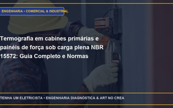 Termografia em cabines primárias e painéis de força sob carga plena NBR 15572: Guia Completo e Normas