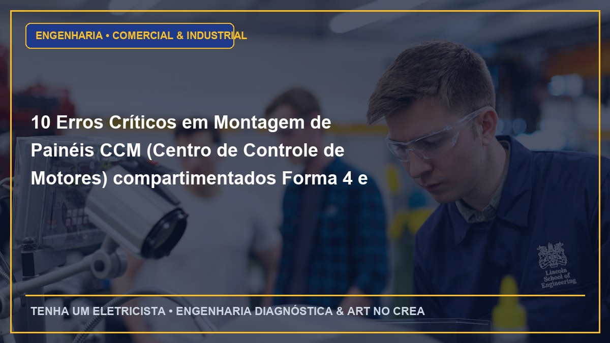 10 Erros Críticos em Montagem de Painéis CCM (Centro de Controle de Motores) compartimentados Forma 4 e Como Evitar