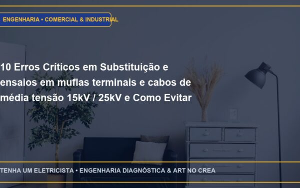 10 Erros Críticos em Substituição e ensaios em muflas terminais e cabos de média tensão 15kV / 25kV e Como Evitar