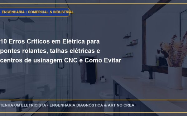 10 Erros Críticos em Elétrica para pontes rolantes, talhas elétricas e centros de usinagem CNC e Como Evitar