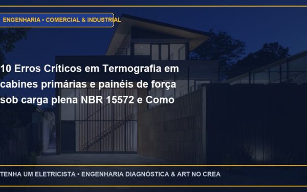 10 Erros Críticos em Termografia em cabines primárias e painéis de força sob carga plena NBR 15572 e Como Evitar