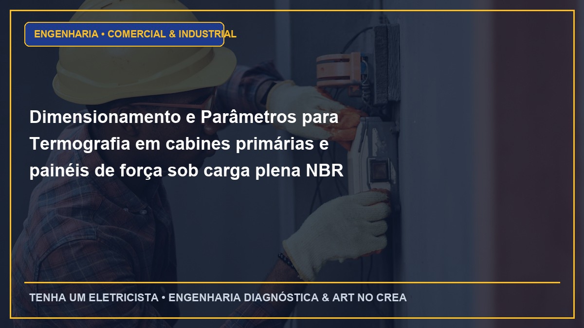 Dimensionamento e Parâmetros para Termografia em cabines primárias e painéis de força sob carga plena NBR 15572