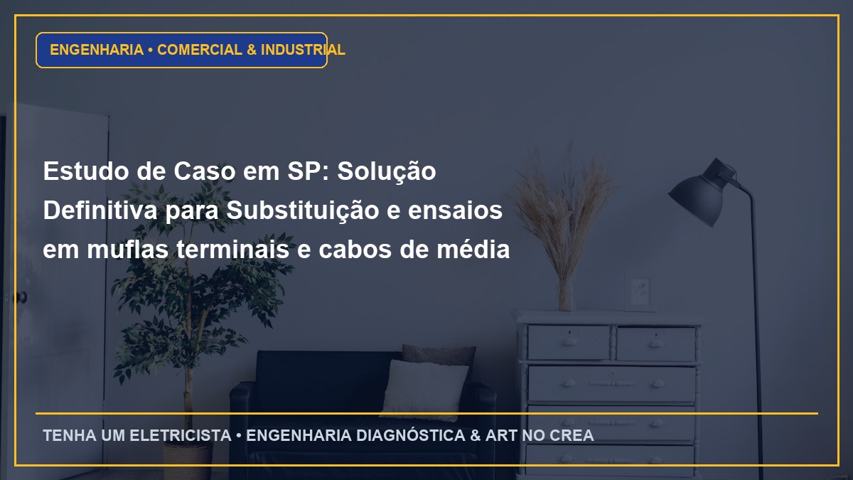 Estudo de Caso em SP: Solução Definitiva para Substituição e ensaios em muflas terminais e cabos de média tensão 15kV / 25kV