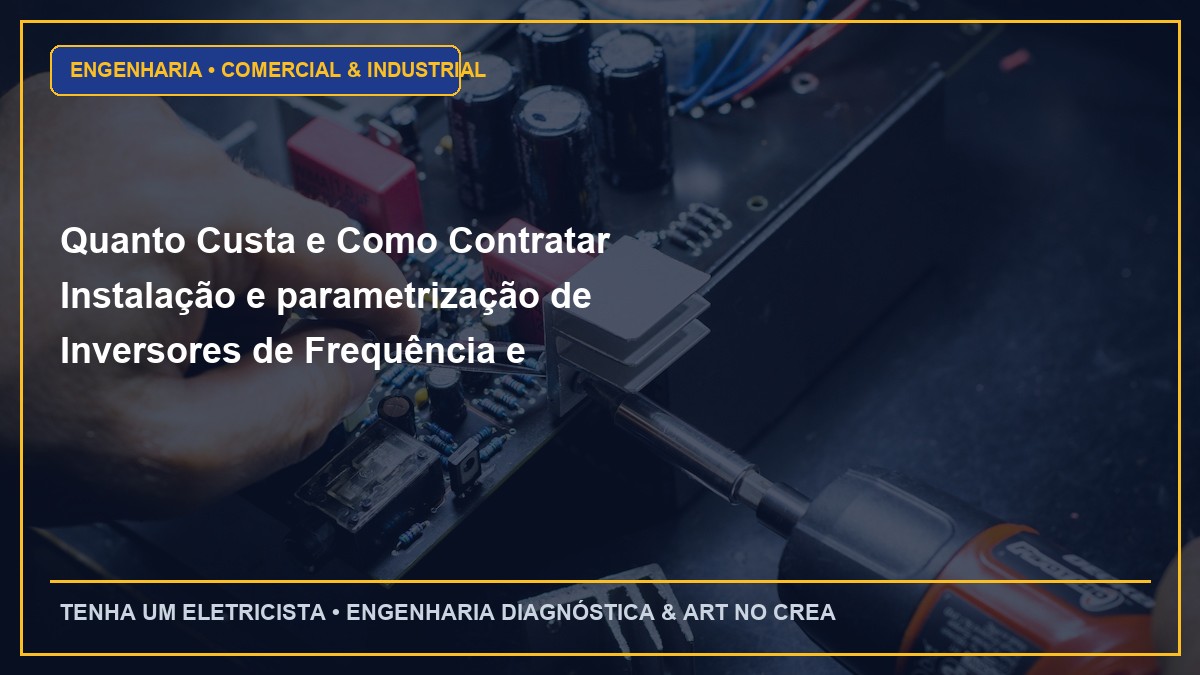 Quanto Custa e Como Contratar Instalação e parametrização de Inversores de Frequência e Soft-Starters para motores pesados com ART