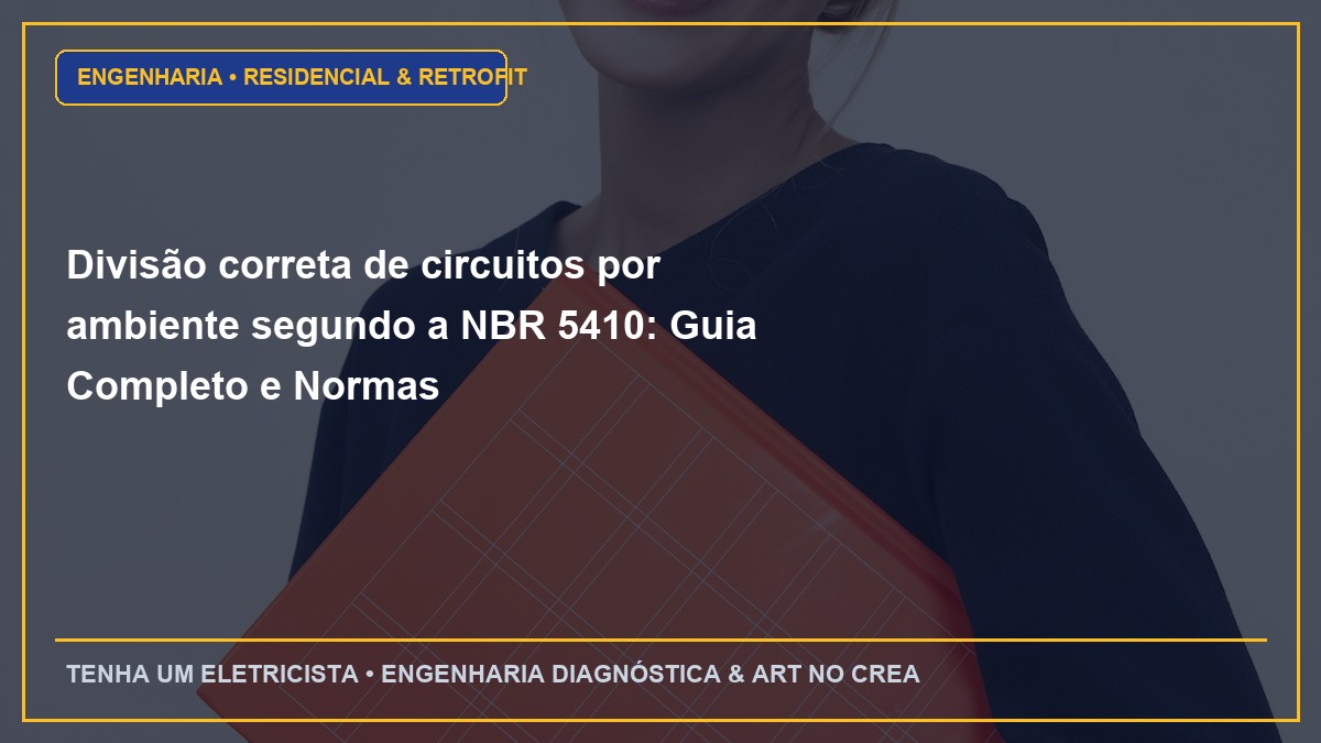 Divisão correta de circuitos por ambiente segundo a NBR 5410: Guia Completo e Normas