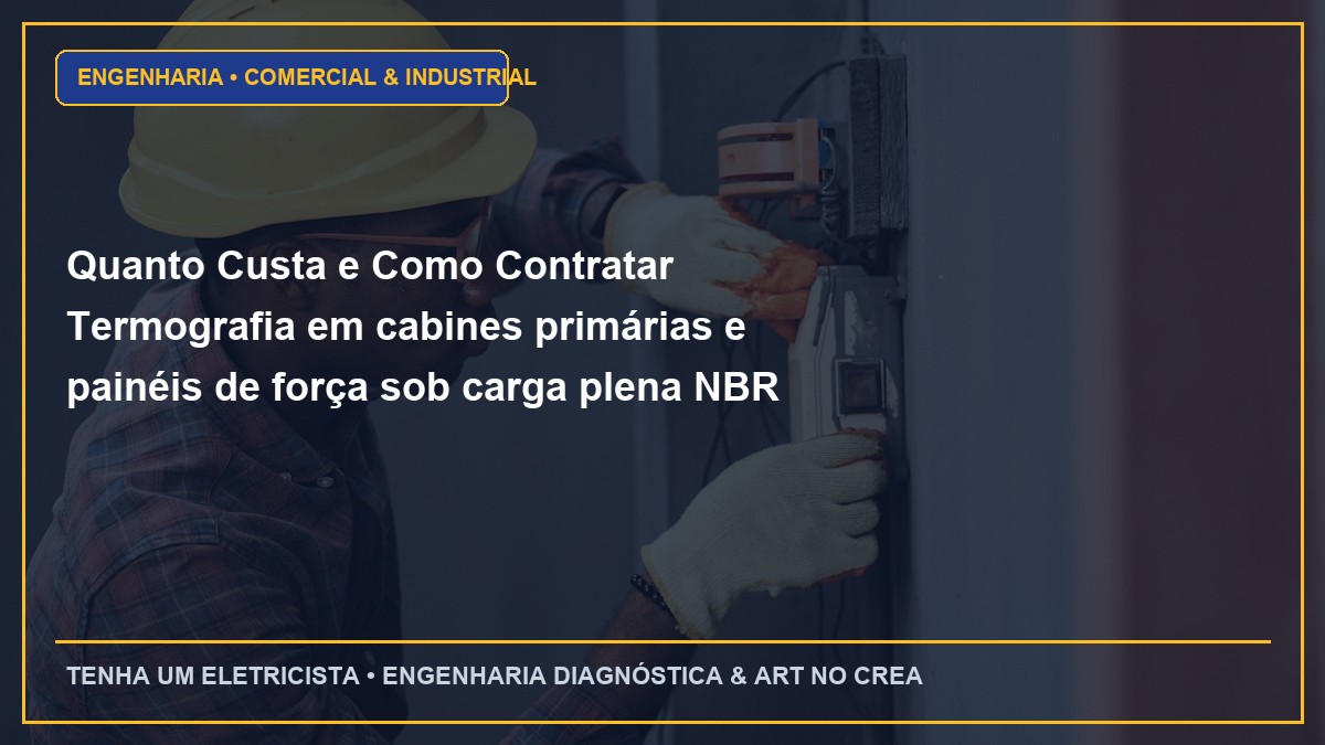 Quanto Custa e Como Contratar Termografia em cabines primárias e painéis de força sob carga plena NBR 15572 com ART