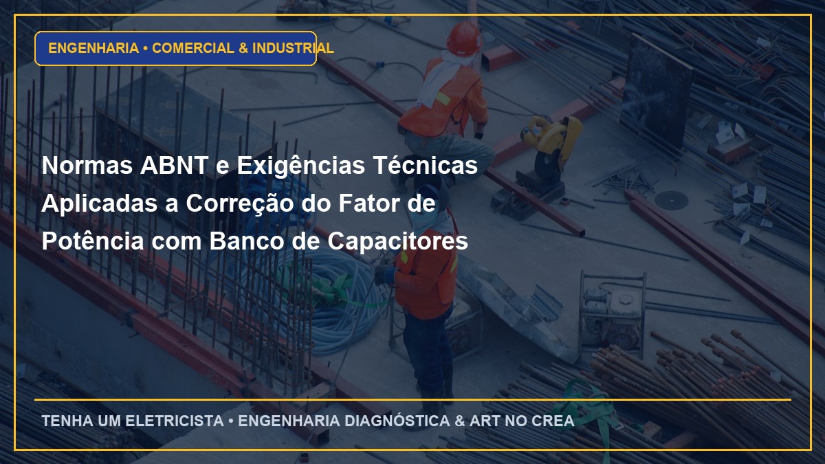 Normas ABNT e Exigências Técnicas Aplicadas a Correção do Fator de Potência com Banco de Capacitores automático microprocessado