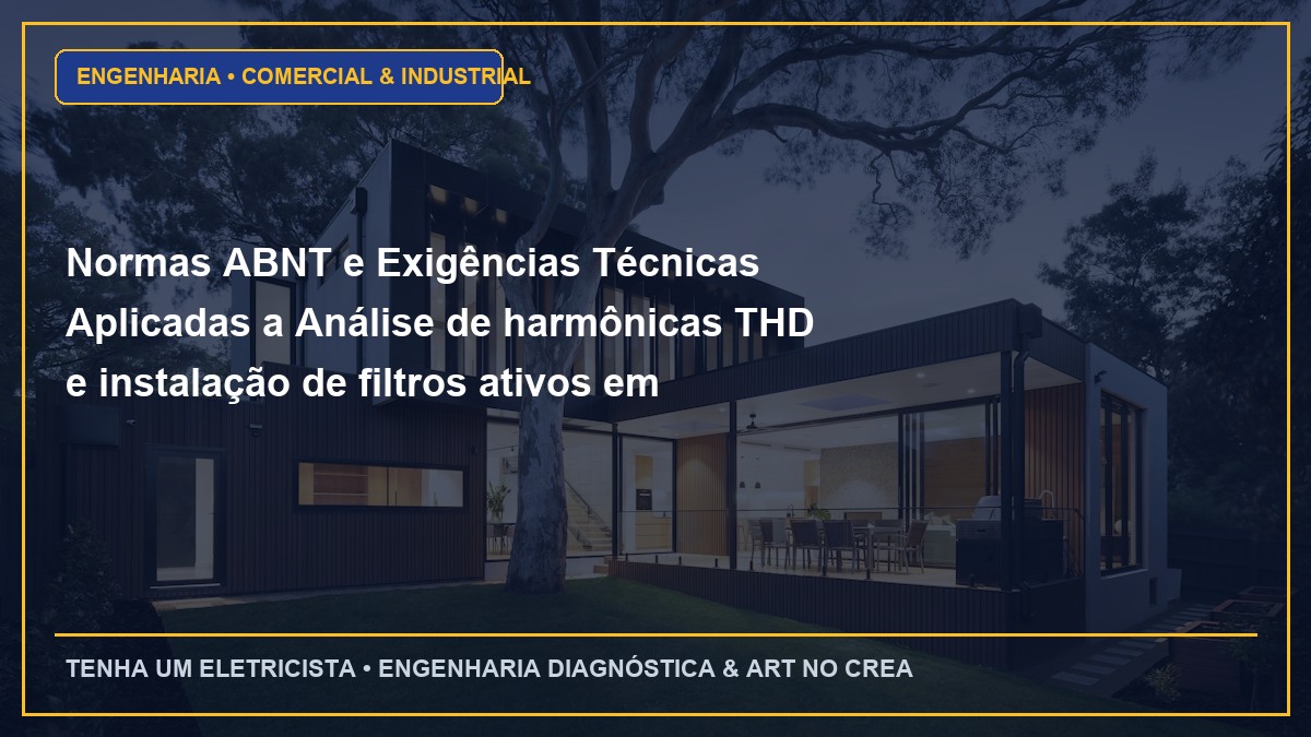 Normas ABNT e Exigências Técnicas Aplicadas a Análise de harmônicas THD e instalação de filtros ativos em indústrias 4.0