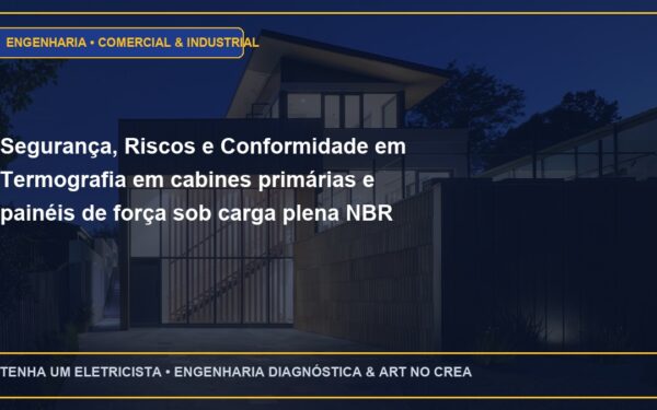 Segurança, Riscos e Conformidade em Termografia em cabines primárias e painéis de força sob carga plena NBR 15572