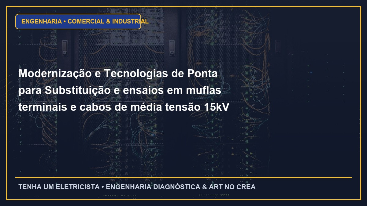 Modernização e Tecnologias de Ponta para Substituição e ensaios em muflas terminais e cabos de média tensão 15kV / 25kV