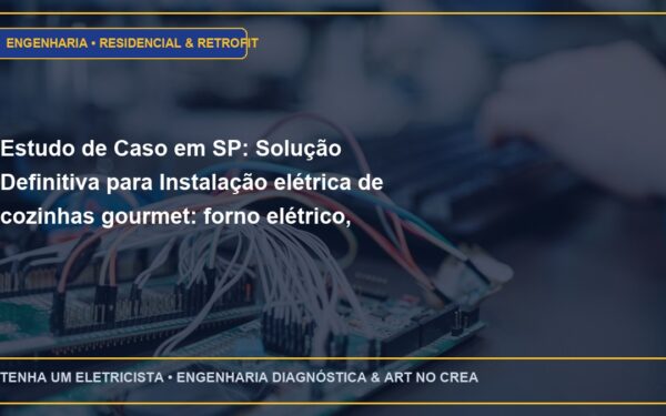 Estudo de Caso em SP: Solução Definitiva para Instalação elétrica de cozinhas gourmet: forno elétrico, cooktop indução e micro-ondas