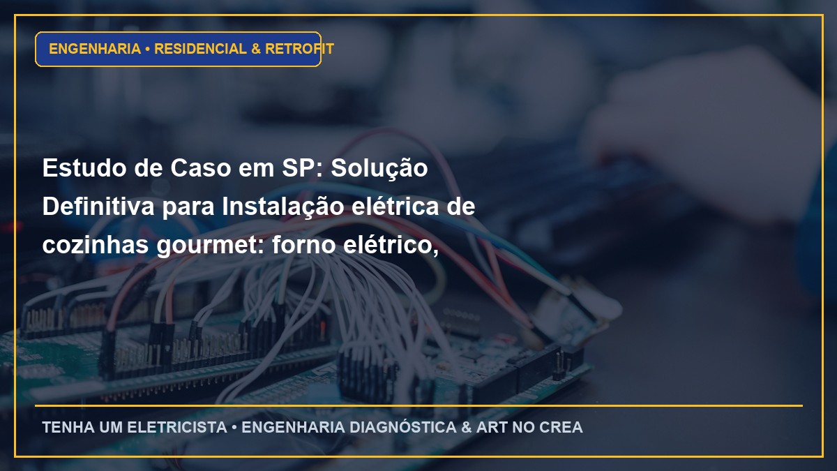 Estudo de Caso em SP: Solução Definitiva para Instalação elétrica de cozinhas gourmet: forno elétrico, cooktop indução e micro-ondas