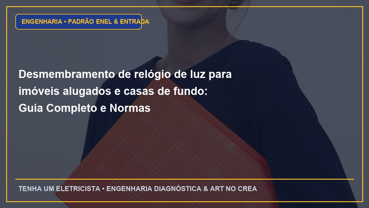Desmembramento de relógio de luz para imóveis alugados e casas de fundo: Guia Completo e Normas