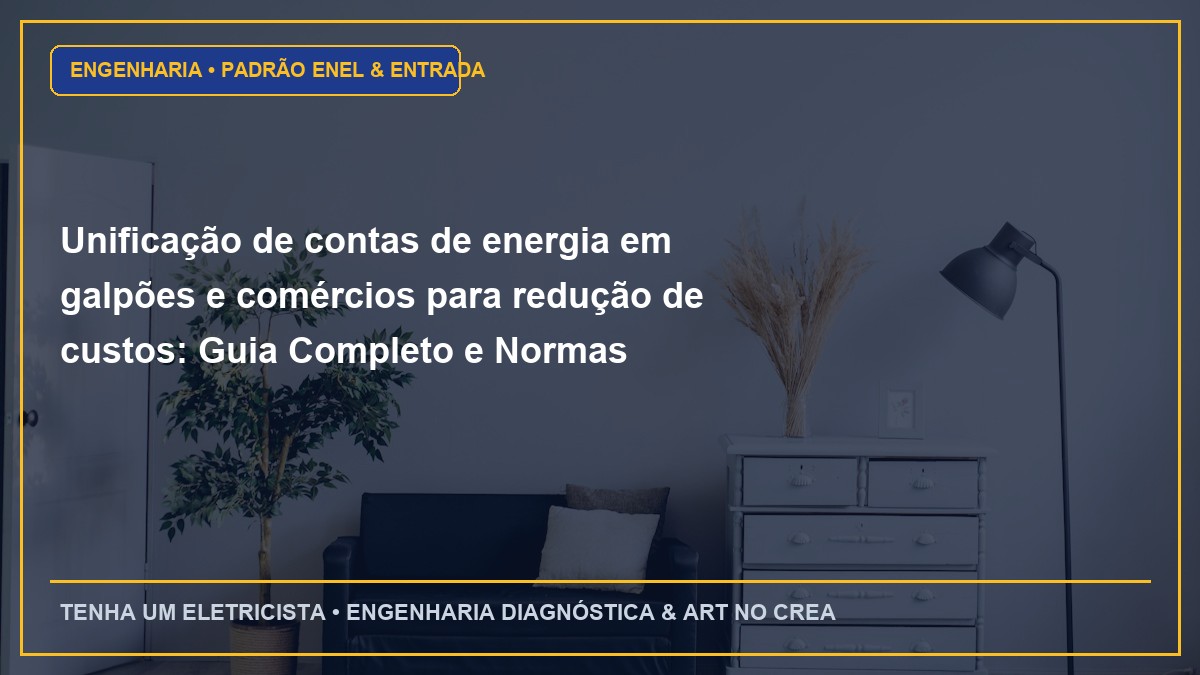 Unificação de contas de energia em galpões e comércios para redução de custos: Guia Completo e Normas