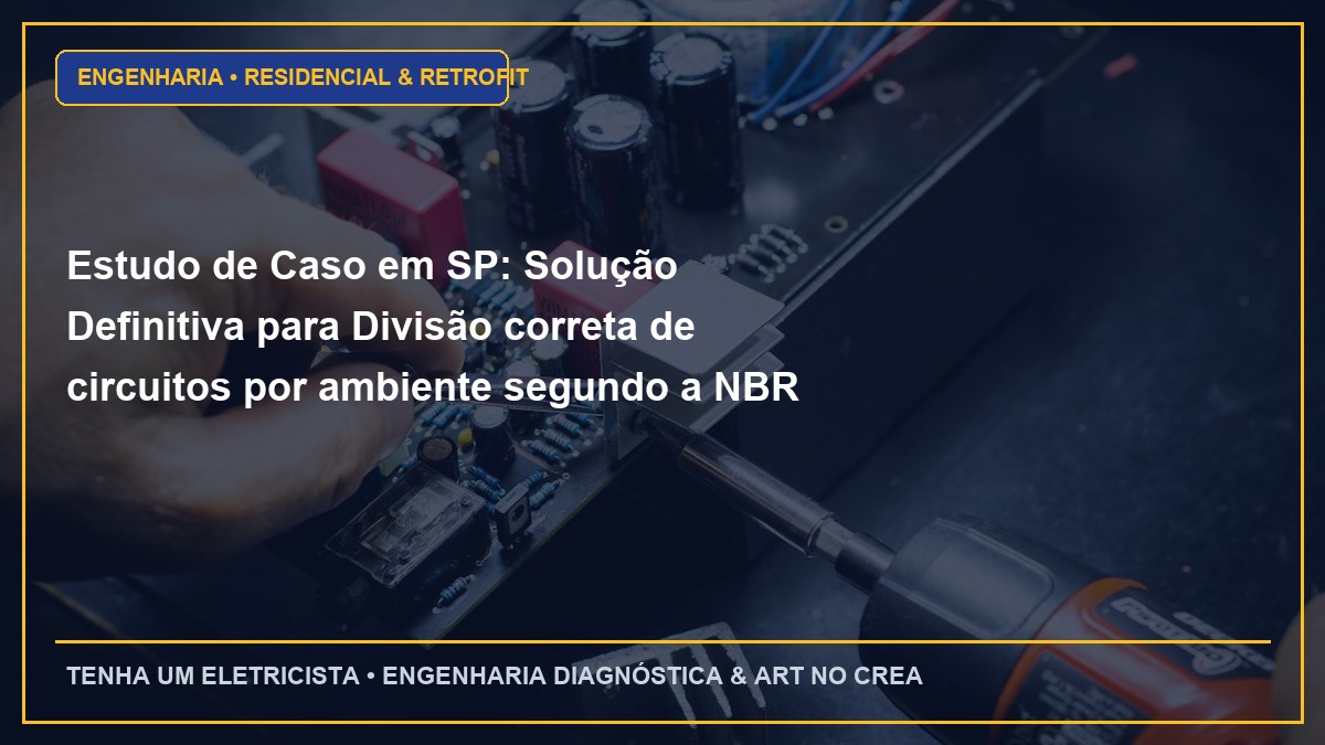 Estudo de Caso em SP: Solução Definitiva para Divisão correta de circuitos por ambiente segundo a NBR 5410