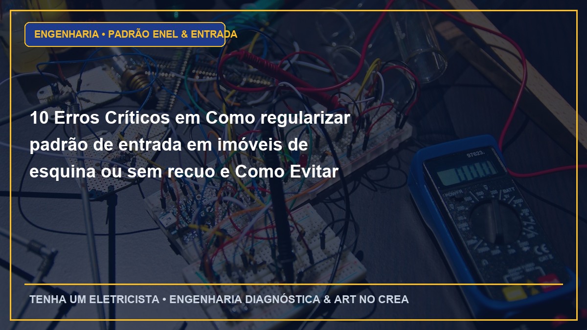 10 Erros Críticos em Como regularizar padrão de entrada em imóveis de esquina ou sem recuo e Como Evitar