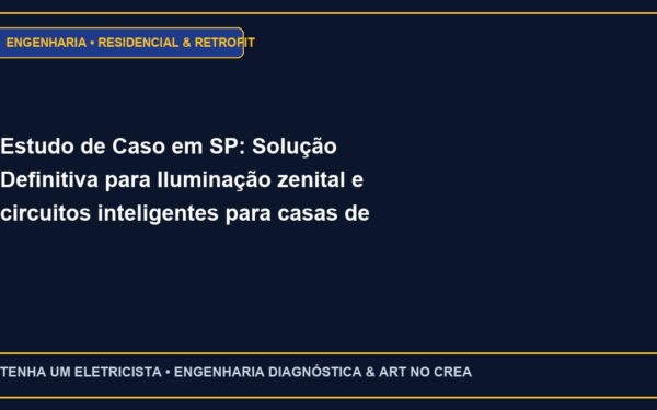 Estudo de Caso em SP: Solução Definitiva para Iluminação zenital e circuitos inteligentes para casas de condomínio fechado