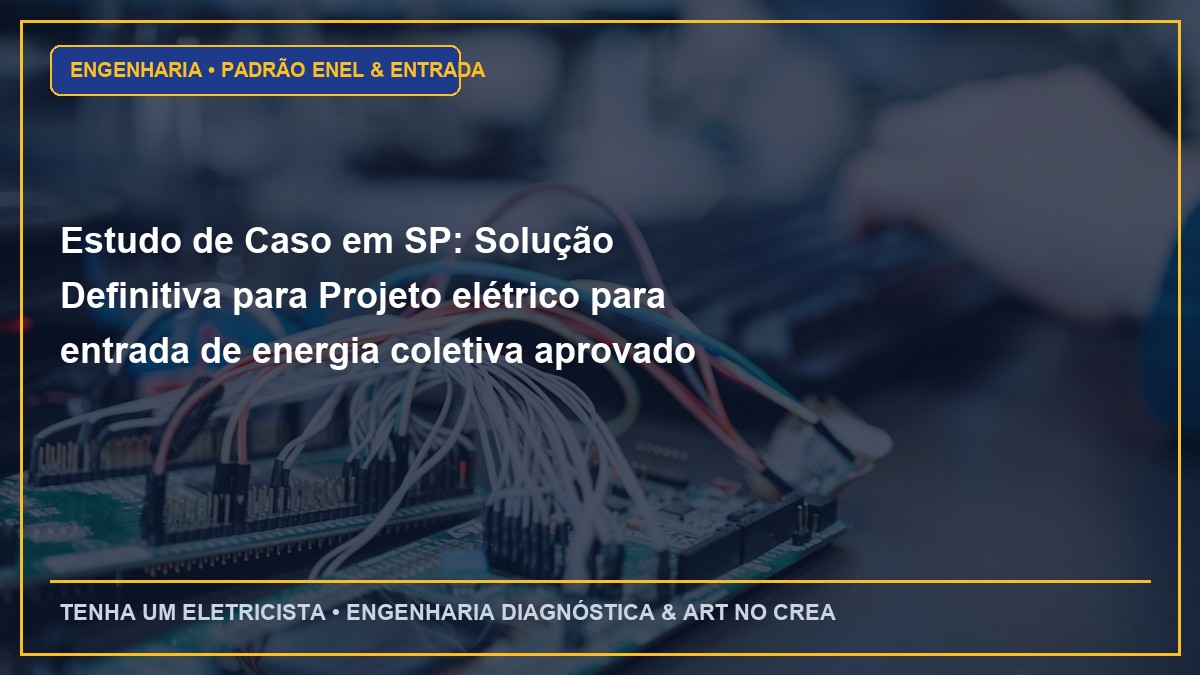 Estudo de Caso em SP: Solução Definitiva para Projeto elétrico para entrada de energia coletiva aprovado na Enel SP