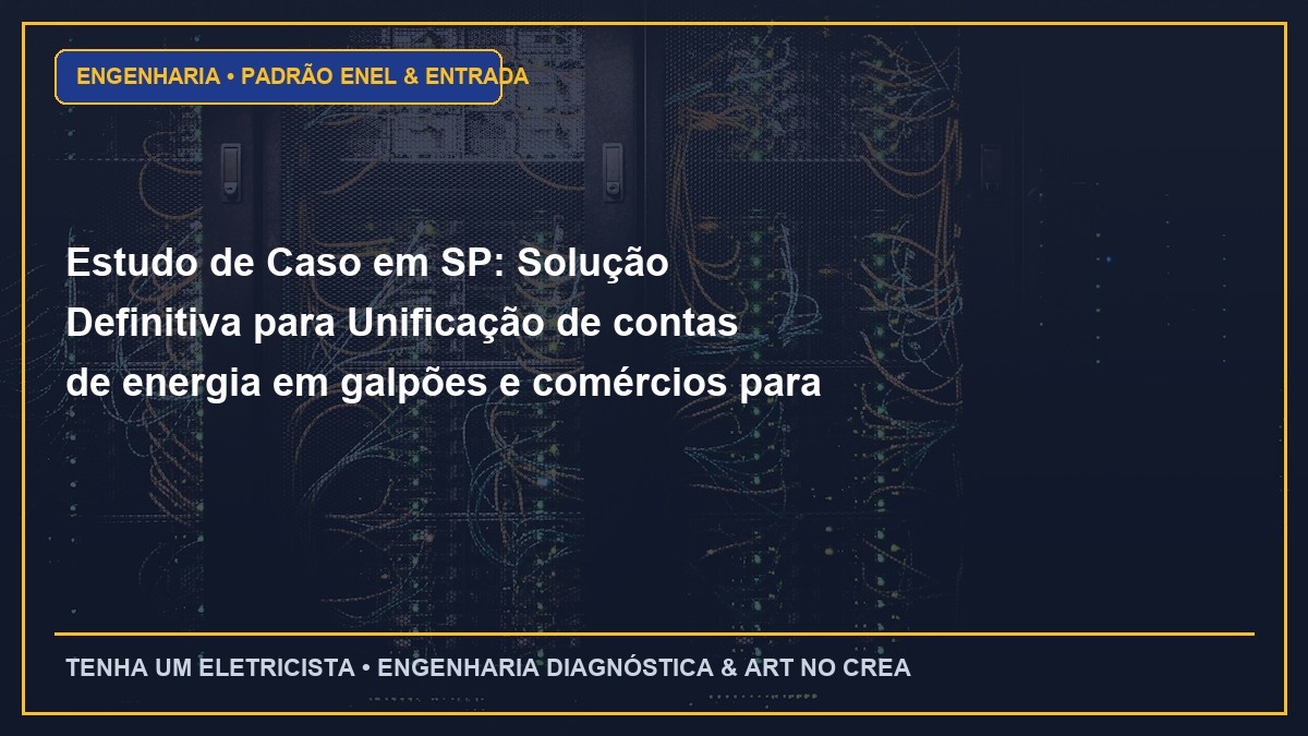 Estudo de Caso em SP: Solução Definitiva para Unificação de contas de energia em galpões e comércios para redução de custos