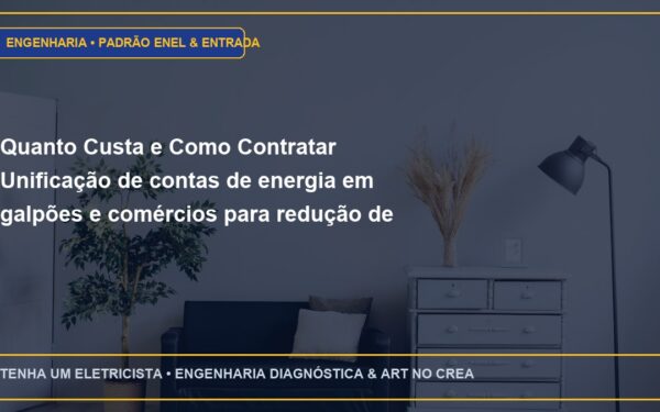 Quanto Custa e Como Contratar Unificação de contas de energia em galpões e comércios para redução de custos com ART