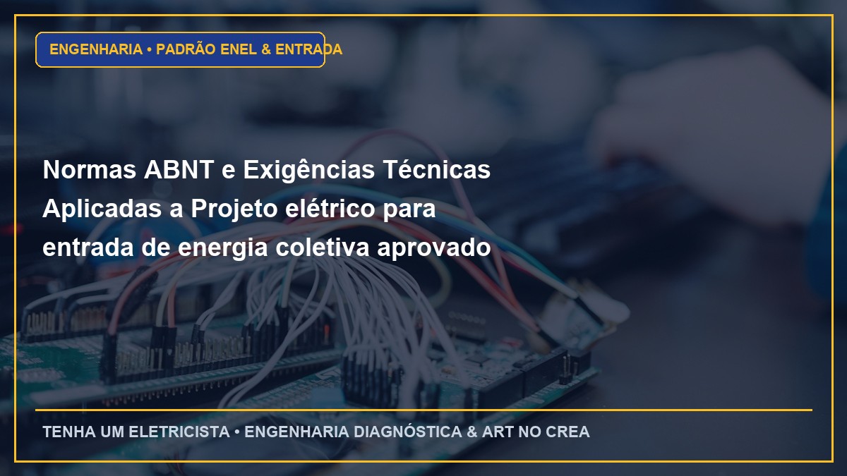 Normas ABNT e Exigências Técnicas Aplicadas a Projeto elétrico para entrada de energia coletiva aprovado na Enel SP