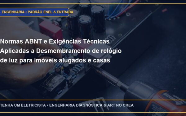 Normas ABNT e Exigências Técnicas Aplicadas a Desmembramento de relógio de luz para imóveis alugados e casas de fundo