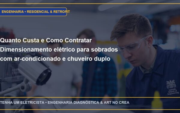 Quanto Custa e Como Contratar Dimensionamento elétrico para sobrados com ar-condicionado e chuveiro duplo com ART